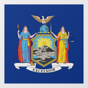 Floor Decal with flag of New York, U.S.