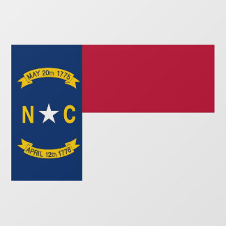 Floor Decal with flag of North Carolina, U.S.