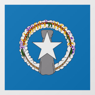 Floor Decal with flag of Northern Mariana, U.S.