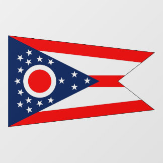 Floor Decal with flag of Ohio, U.S.