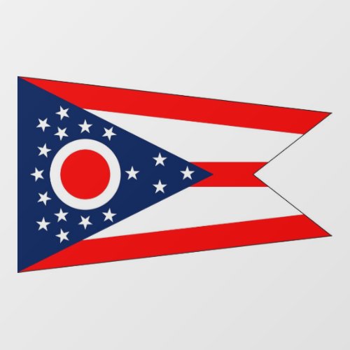 Floor Decal with flag of Ohio US