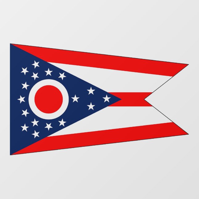 Floor Decal with flag of Ohio, U.S. (Front)