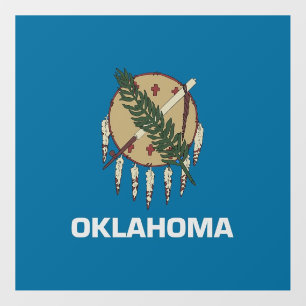 Floor Decal with flag of Oklahoma, U.S.