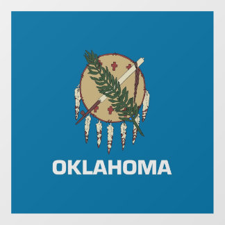 Floor Decal with flag of Oklahoma, U.S.