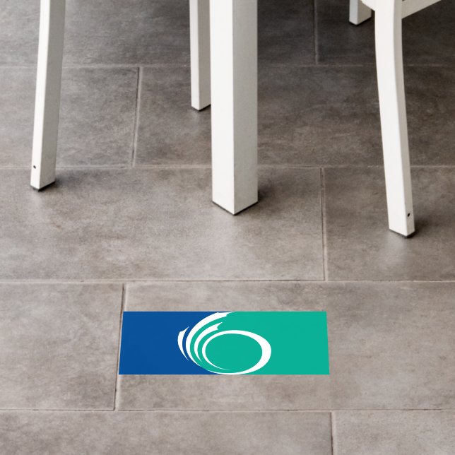 Floor Decal with flag of Ottawa, Canada (Restaurant)