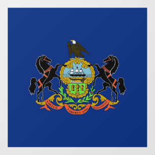Floor Decal with flag of Pennsylvania, U.S.