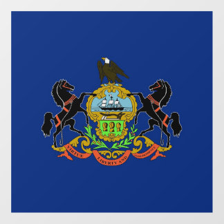 Floor Decal with flag of Pennsylvania, U.S.