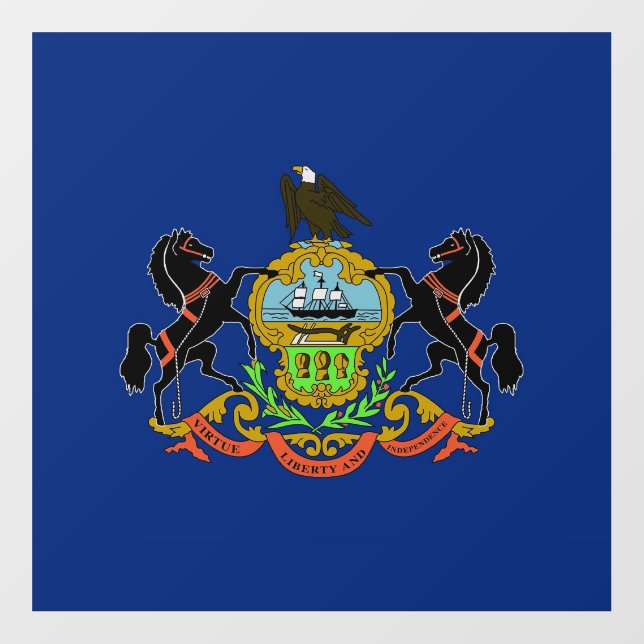 Floor Decal with flag of Pennsylvania, U.S. (Front)