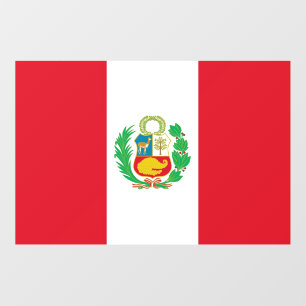 Floor Decal with flag of Peru