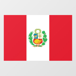 Floor Decal with flag of Peru