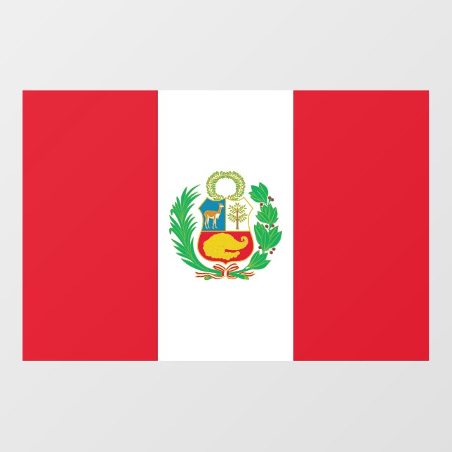 Floor Decal with flag of Peru (Front)