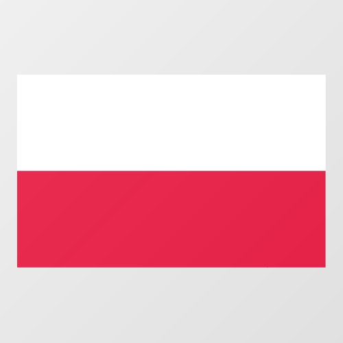 Floor Decal with flag of Poland