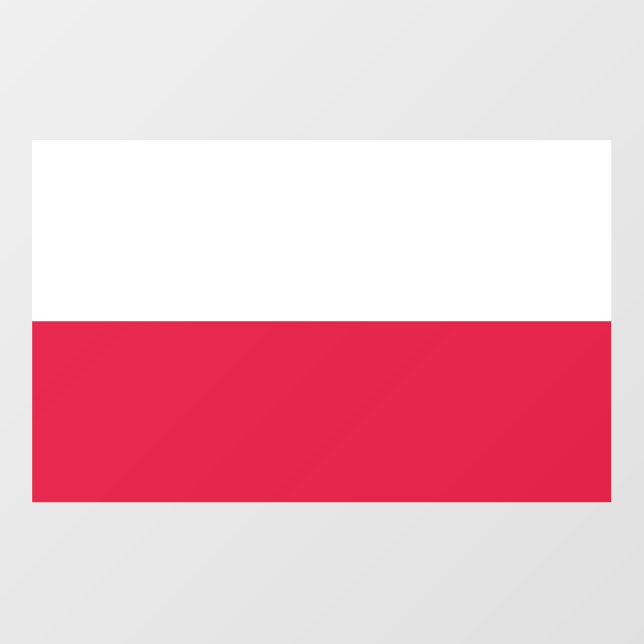 Floor Decal with flag of Poland (Front)