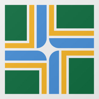 Floor Decal with flag of Portland, Oregon, U.S.