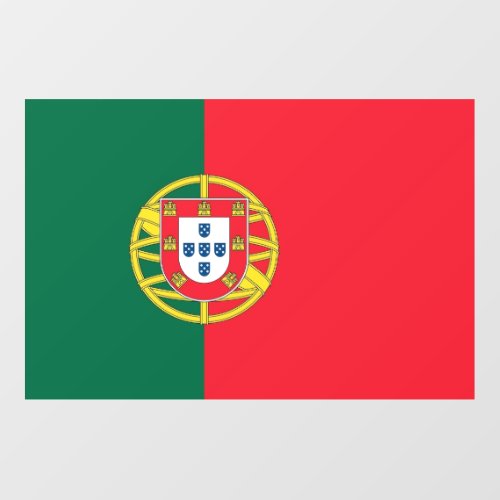 Floor Decal with flag of Portugal