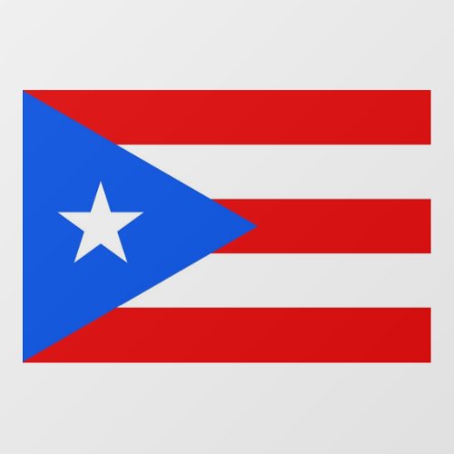 Floor Decal with flag of Puerto Rico US