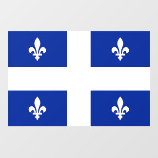 Floor Decal with flag of Quebec, Canada