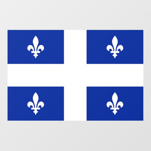 Floor Decal with flag of Quebec Canada