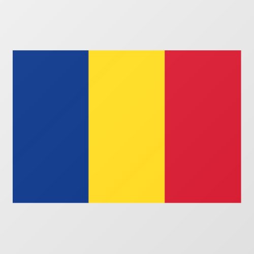 Floor Decal with flag of Romania