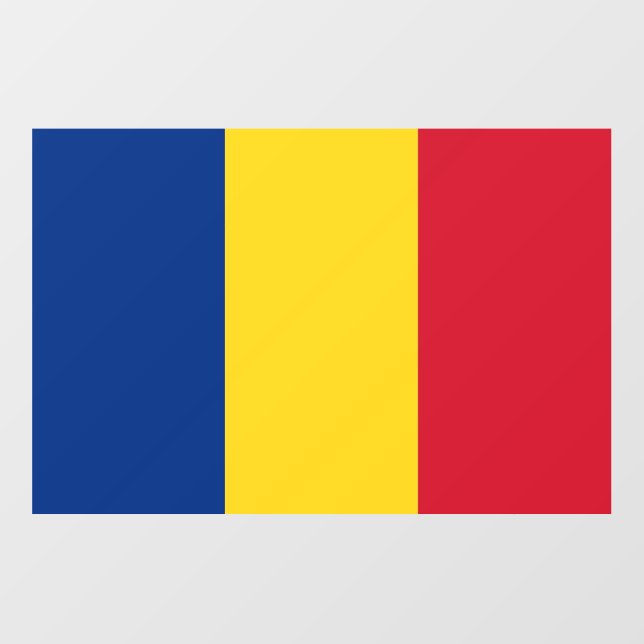 Floor Decal with flag of Romania (Front)