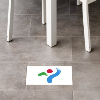 Floor Decal with flag of Seoul, South Korea