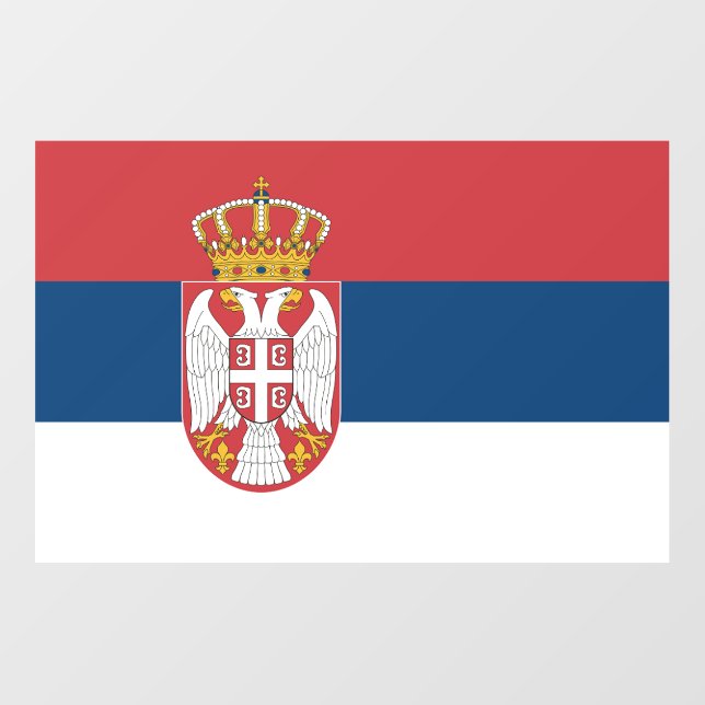 Floor Decal with flag of Serbia (Front)