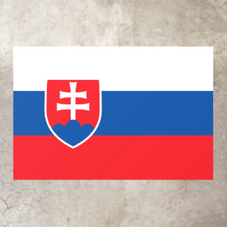 Floor Decal with flag of Slovakia