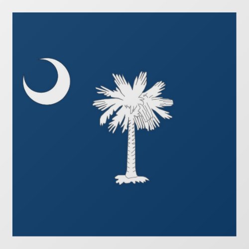 Floor Decal with flag of South Carolina US