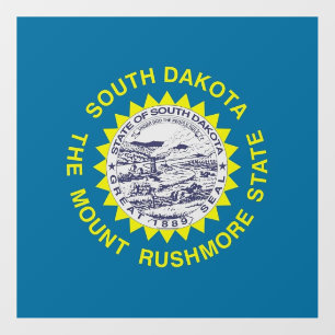 Floor Decal with flag of South Dakota, U.S.