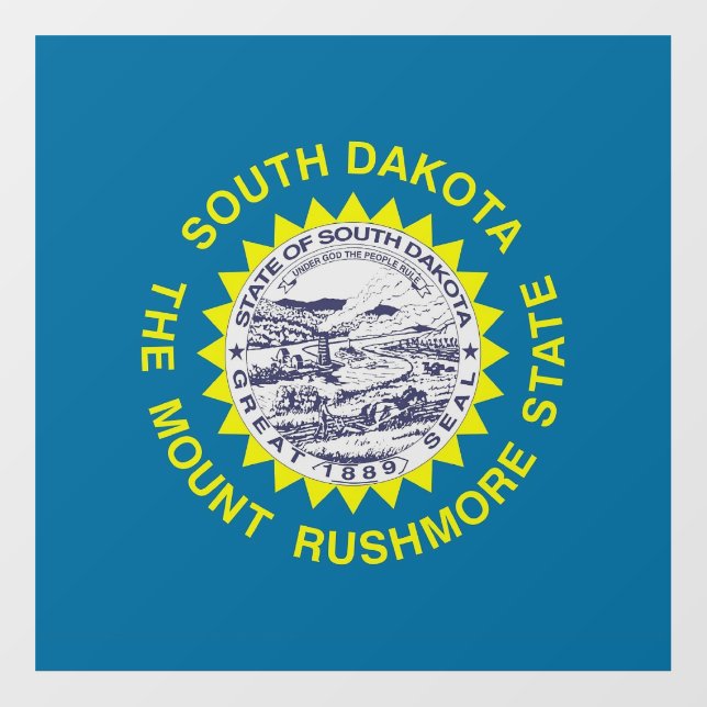 Floor Decal with flag of South Dakota, U.S. (Front)