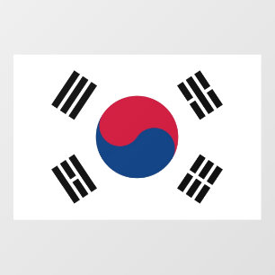Floor Decal with flag of South Korea