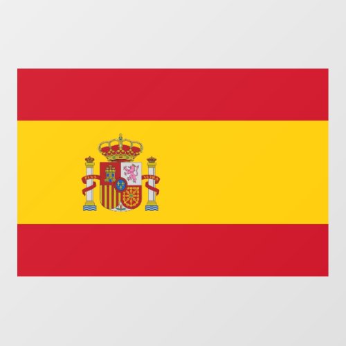 Floor Decal with flag of Spain