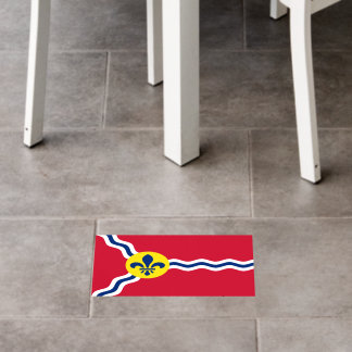 Floor Decal with flag of St. Louis, Missouri