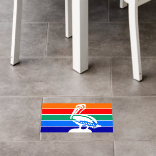 Floor Decal with flag of St. Petersburg, Florida
