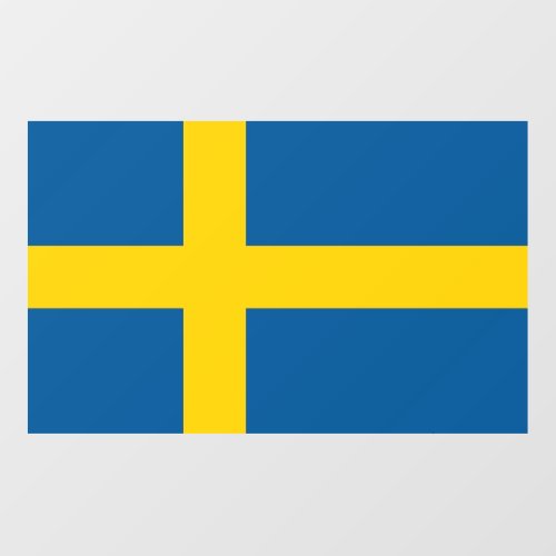 Floor Decal with flag of Sweden
