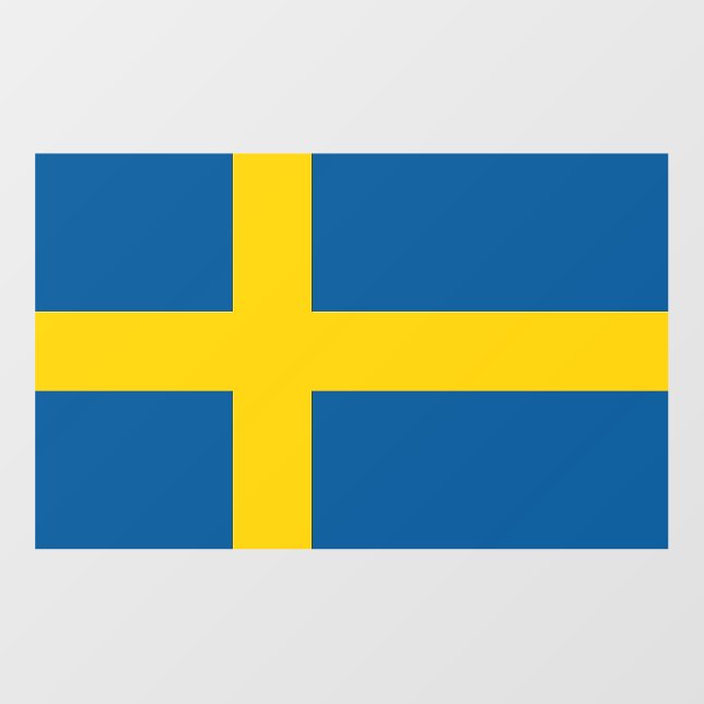 Floor Decal with flag of Sweden (Front)