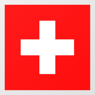 Floor Decal with flag of Switzerland