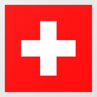 Floor Decal with flag of Switzerland