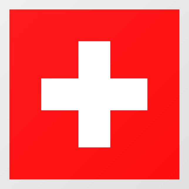 Floor Decal with flag of Switzerland (Front)