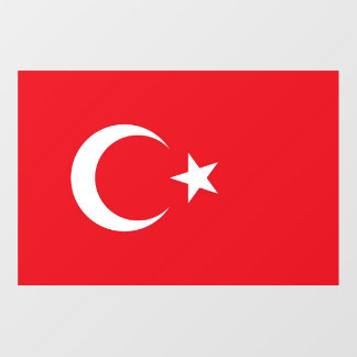 Floor Decal with flag of Turkey