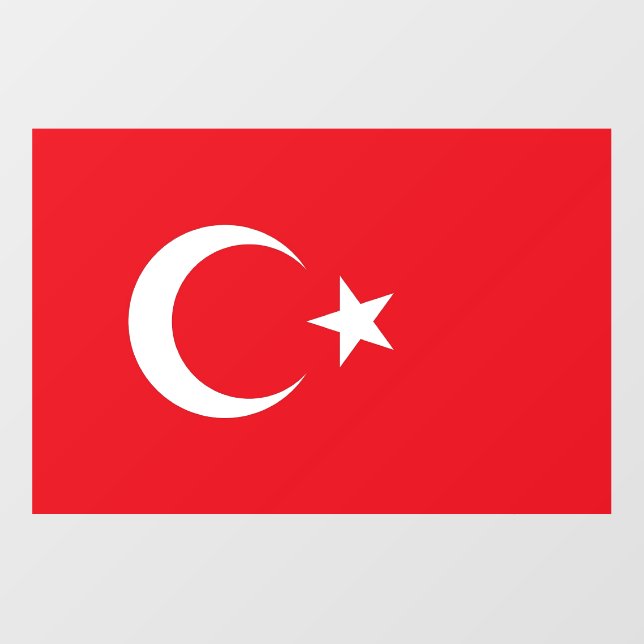 Floor Decal with flag of Turkey (Front)