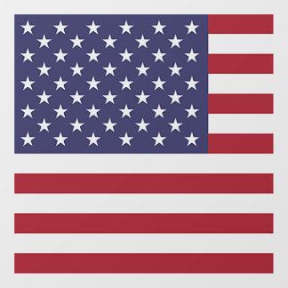 Floor Decal with flag of U.S.
