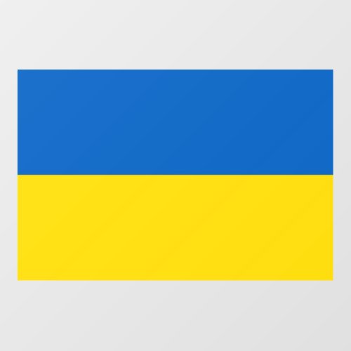 Floor Decal with flag of Ukraine
