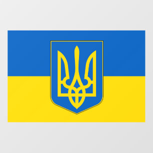 Floor Decal with flag of Ukraine