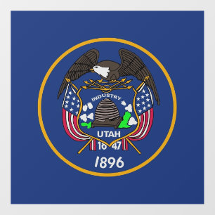 Floor Decal with flag of Utah, U.S.