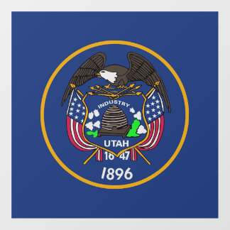 Floor Decal with flag of Utah, U.S.
