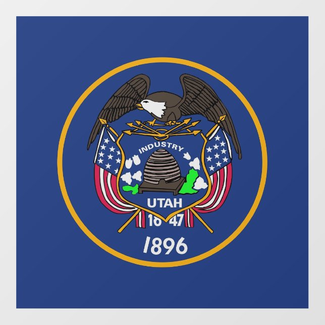 Floor Decal with flag of Utah, U.S. (Front)