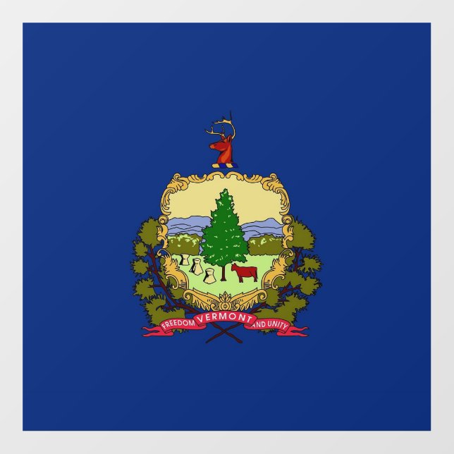 Floor Decal with flag of Vermont, U.S. (Front)