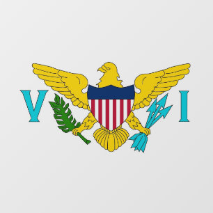 Floor Decal with flag of Virgin Islands, U.S.