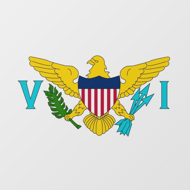 Floor Decal with flag of Virgin Islands, U.S. (Front)